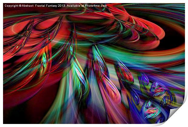 Fractal Spinning Winds Print by Abstract  Fractal Fantasy