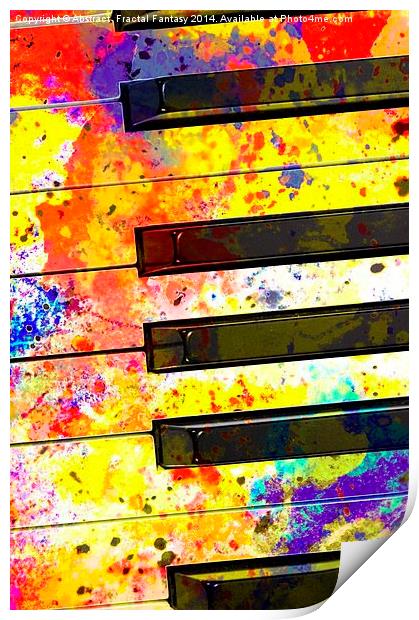 Colour Keys Print by Abstract  Fractal Fantasy