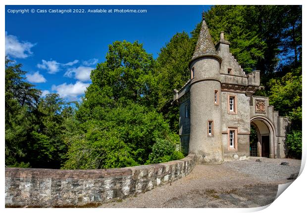 Ballindalloch Castle - Banffshire, Scotland. Print by Cass Castagnoli