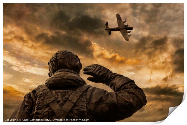 The Homecoming - Lancaster Bomber Print by Cass Castagnoli