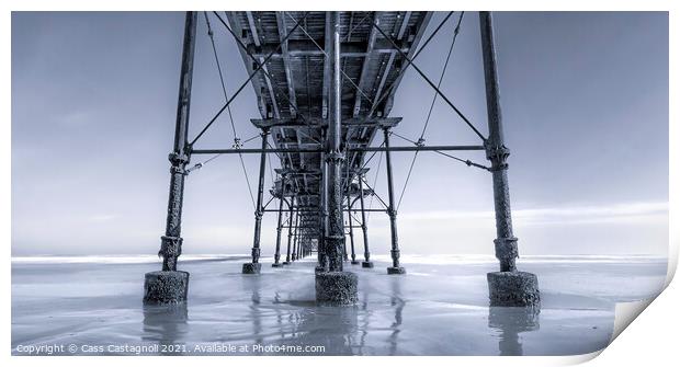 Under the Boardwalk … Down by the sea Print by Cass Castagnoli