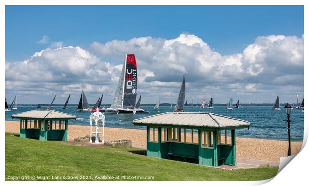 Cowes Classic Week Print by Wight Landscapes