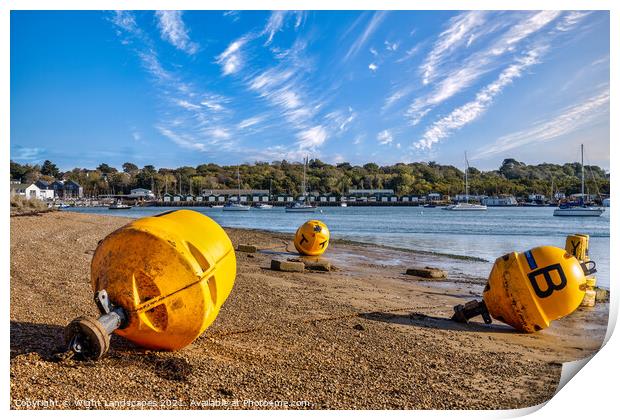St Helens Old Buoys  Print by Wight Landscapes