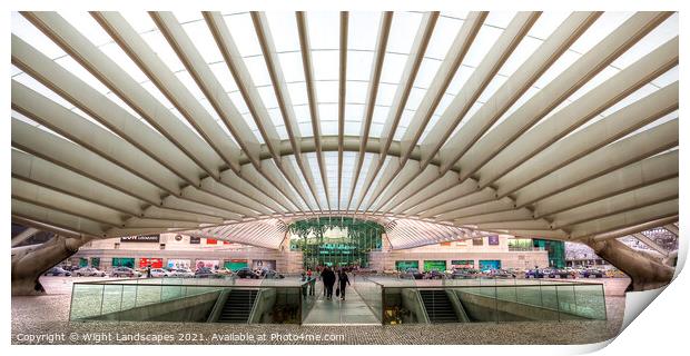 Oriente Station Entrance Print by Wight Landscapes