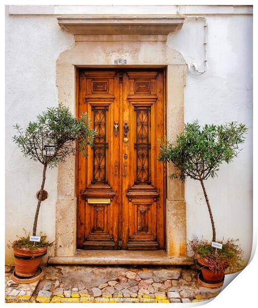 The Door Print by Wight Landscapes