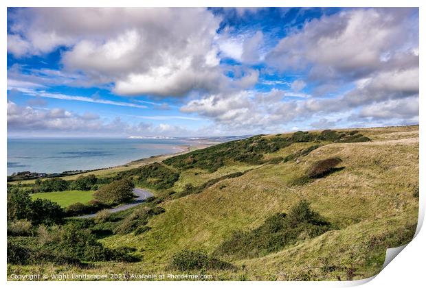 Blackgang Isle Of Wight. Print by Wight Landscapes