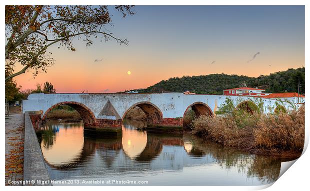 Moon River Print by Wight Landscapes