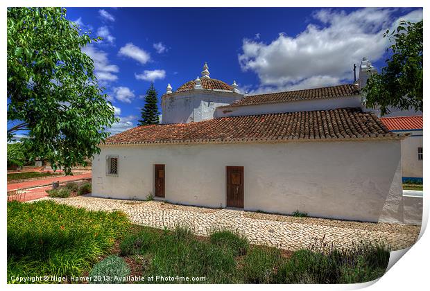 Little Church Print by Wight Landscapes