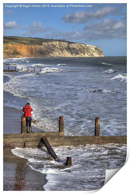 Culver Cliffs Print by Wight Landscapes