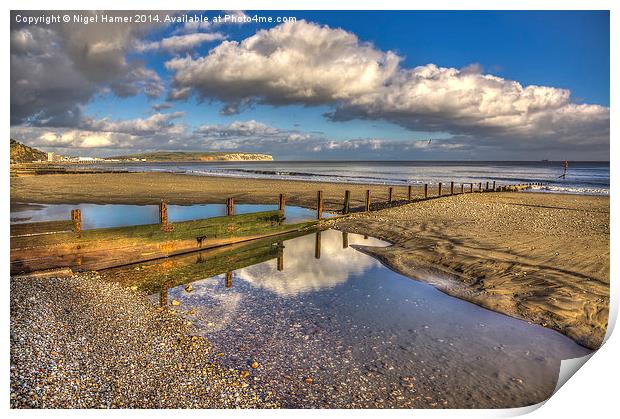 Welcome Beach  Shanklin Print by Wight Landscapes