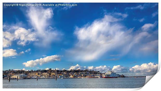 Cowes Waterfront Print by Wight Landscapes