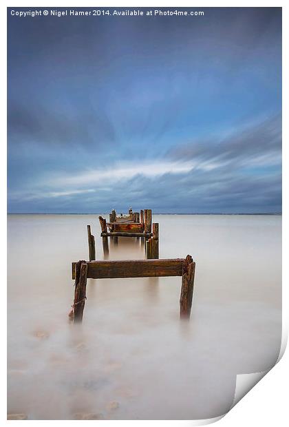 The Broken Jetty #2 Print by Wight Landscapes