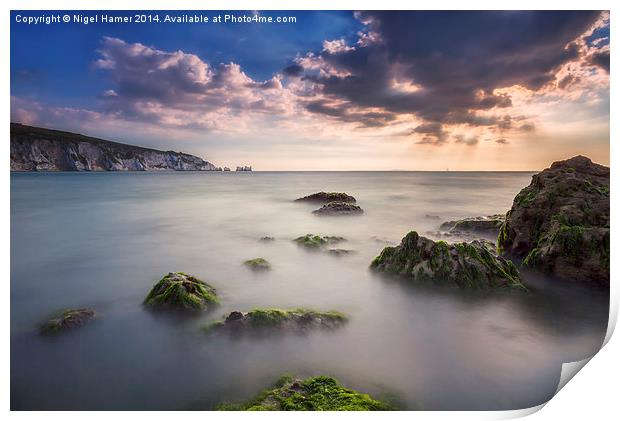 Alum Bay and The Needles Print by Wight Landscapes