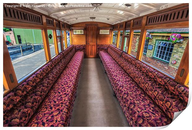 2nd Class Carriage Print by Wight Landscapes