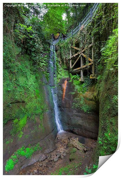 Shanklin Chine Print by Wight Landscapes