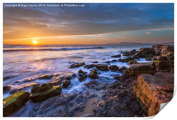 Hanover Point Sunset #2 Print by Wight Landscapes