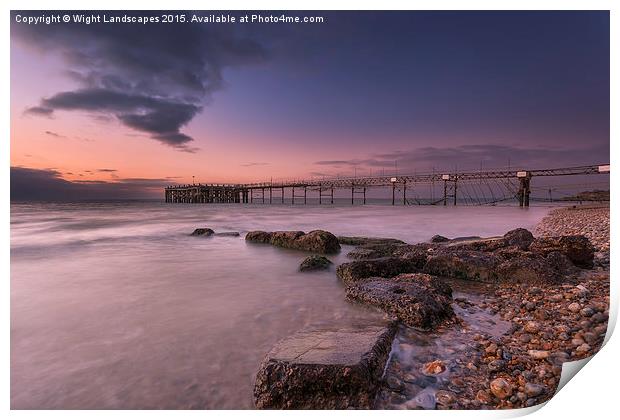 Totland Pier Print by Wight Landscapes