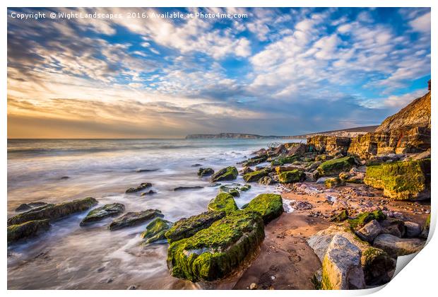 Hanover Point Isle Of Wight Print by Wight Landscapes