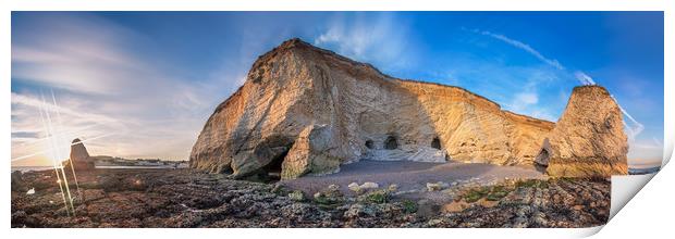 Freshwater Bay Panorama Print by Wight Landscapes