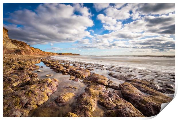 Brook Bay Beach Print by Wight Landscapes