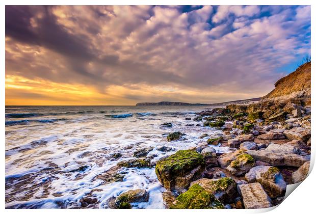 Hanover Point Isle Of Wight Print by Wight Landscapes