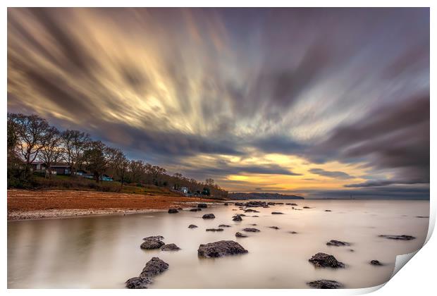 Woodside Bay Retreat Isle Of Wight Print by Wight Landscapes