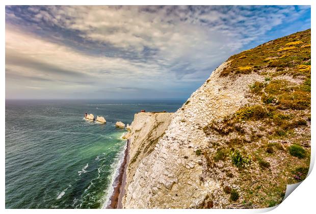 The Needles Print by Wight Landscapes