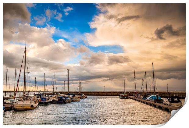 Ryde Harbour Print by Wight Landscapes