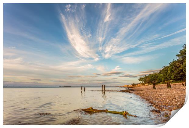 Western Beach Ryde Print by Wight Landscapes