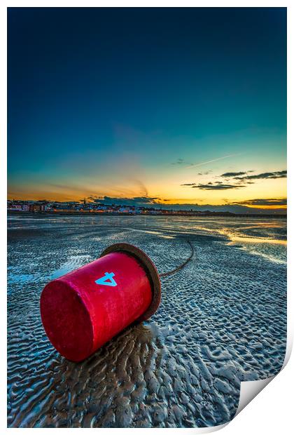 Ryde Sands at Night Print by Wight Landscapes