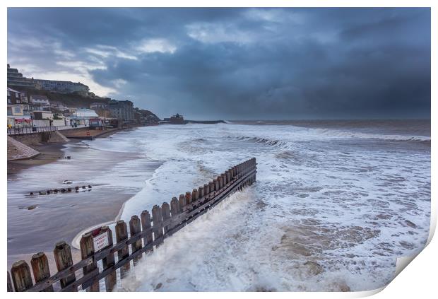 Ventnor Beach Surf Print by Wight Landscapes