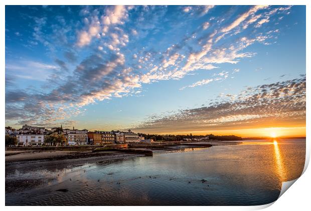 Ryde Esplanade Sunset Print by Wight Landscapes