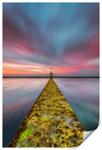 Fixed Link Or Road To Hell Print by Wight Landscapes