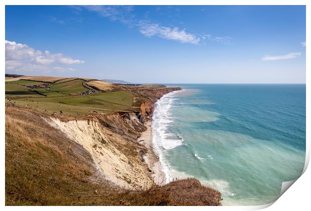 Compton Bay Beach isle of Wight Print by Wight Landscapes