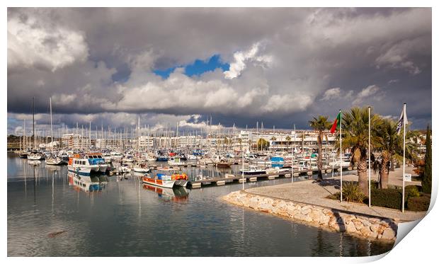 Lagos Marina Algarve Portugal Print by Wight Landscapes