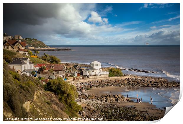 Steephill Cove Isle Of Wight Print by Wight Landscapes