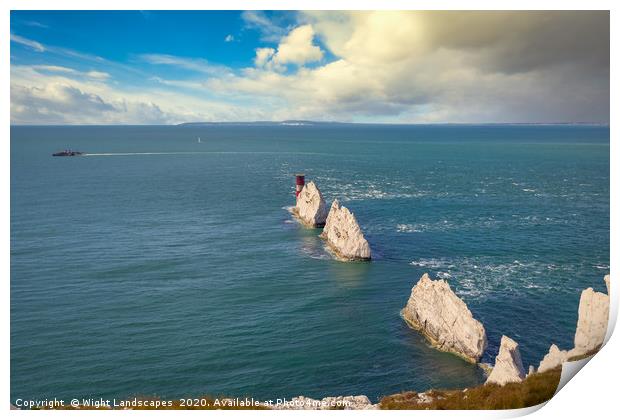 Waverley At The Needles Print by Wight Landscapes