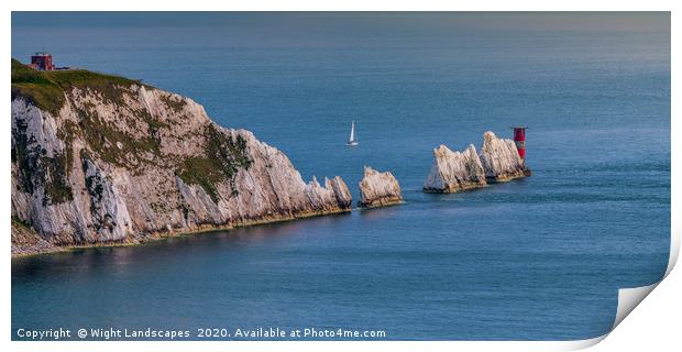 The Needles Isle Of Wight Print by Wight Landscapes