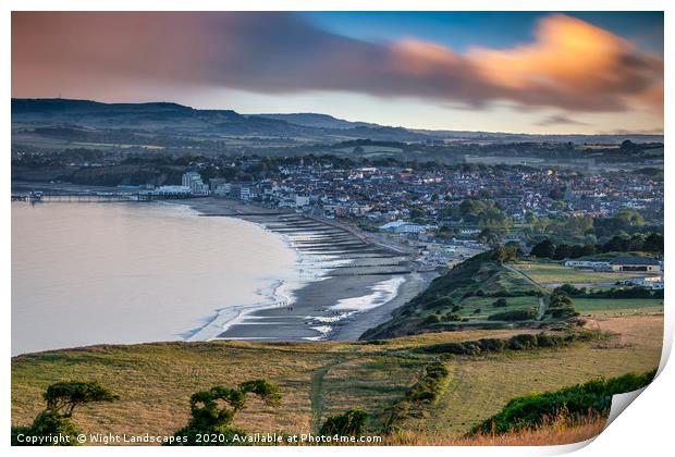 Sandown Isle Of Wight Print by Wight Landscapes