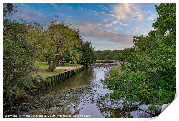 Shalfleet Below The Mill Print by Wight Landscapes