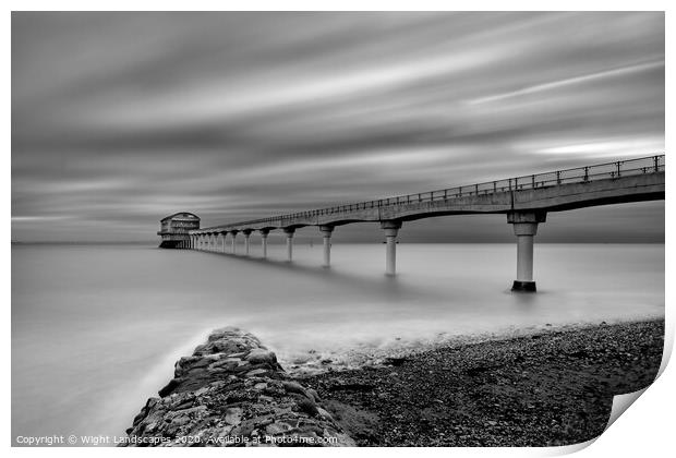 Bembridge Lifeboat Station Black and White LE Print by Wight Landscapes