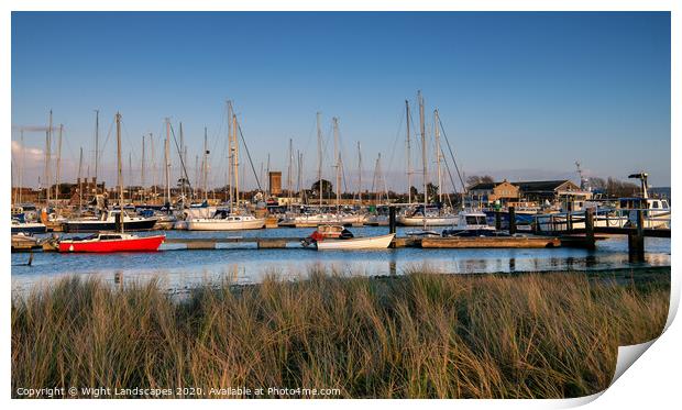 Yarmouth Harbour Print by Wight Landscapes