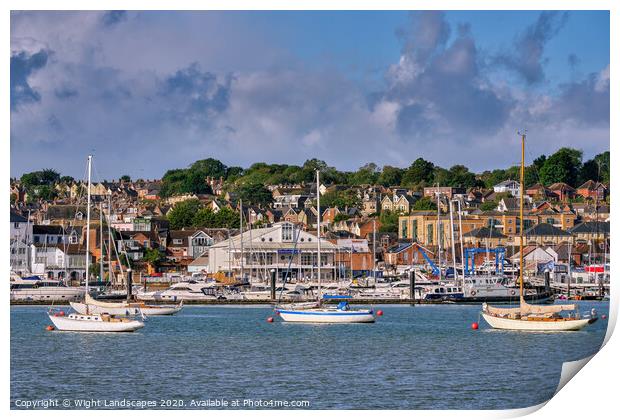 Cowes Yacht Haven Print by Wight Landscapes