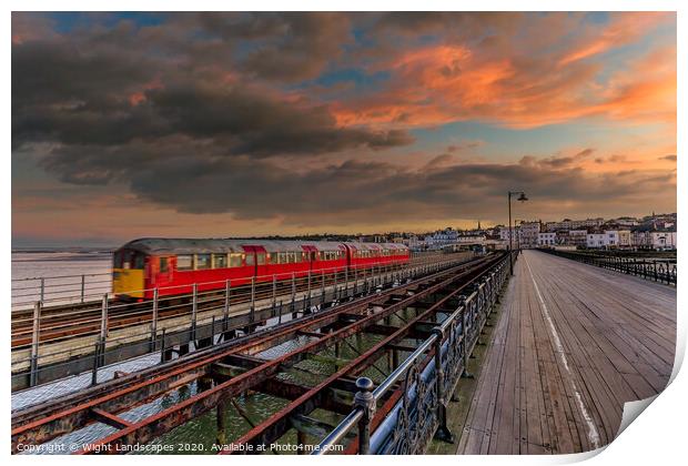 End Of The Line Ryde Print by Wight Landscapes