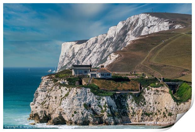 The Path To Tennysons Monument Print by Wight Landscapes