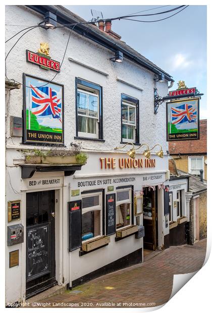 The Union Inn Cowes Print by Wight Landscapes