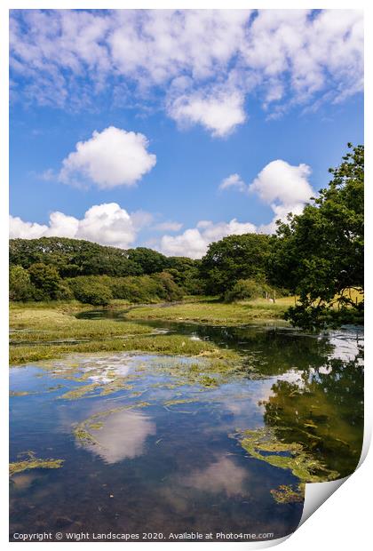 Newtown River Isle Of Wight Print by Wight Landscapes