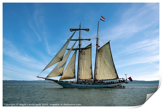 Flying Dutchman Print by Wight Landscapes
