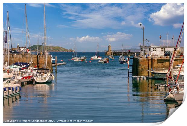Victoria Marina St. Peter Port Guernsey Print by Wight Landscapes