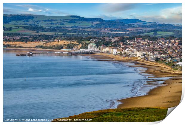 Sandown Isle Of Wight Print by Wight Landscapes